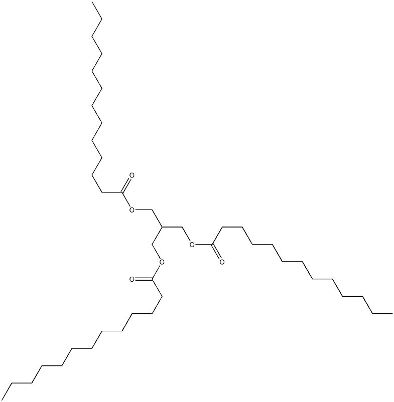 2-[(Tridecanoyloxy)methyl]-1,3-propanediol ditridecanoate Struktur