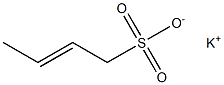 2-Butene-1-sulfonic acid potassium salt Struktur