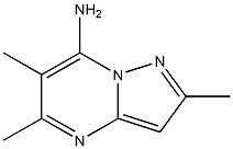 2,5,6-Trimethylpyrazolo[1,5-a]pyrimidin-7-amine Struktur