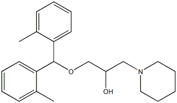 1-[Bis(2-methylphenyl)methoxy]-3-(1-piperidinyl)-2-propanol Struktur