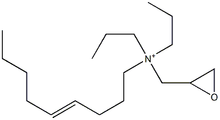 Dipropyl(4-nonenyl)glycidylaminium Struktur