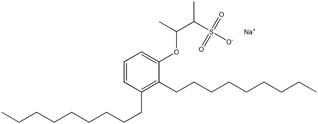 3-(2,3-Dinonylphenoxy)butane-2-sulfonic acid sodium salt Struktur