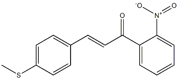 4-(Methylthio)-2'-nitrochalcone Struktur