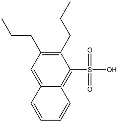 2,3-Dipropyl-1-naphthalenesulfonic acid Struktur