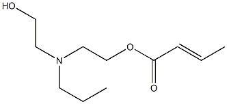 Crotonic acid 2-[N-(2-hydroxyethyl)-N-propylamino]ethyl ester Struktur