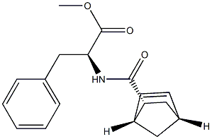 N-[[(1R,2R,4R)-Bicyclo[2.2.1]hept-5-en-2-yl]carbonyl]-L-phenylalanine methyl ester Struktur