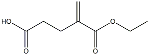 2-Methyleneglutaric acid hydrogen 1-ethyl ester Struktur