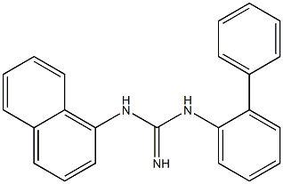 1-(1-Naphthalenyl)-3-(1,1'-biphenyl-2-yl)guanidine Struktur