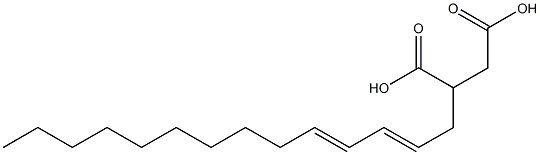 (2,4-Tetradecadienyl)succinic acid Struktur