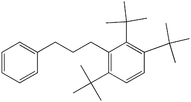 1-(2,3,6-Tri-tert-butylphenyl)-3-phenylpropane Struktur