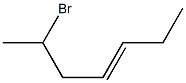 6-Bromo-3-heptene Struktur