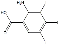 2-Amino-3,4,5-triiodobenzoic acid Struktur