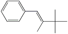 (E)-1-Phenyl-2,3,3-trimethyl-1-butene Struktur