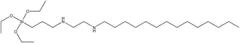 3-(Triethoxysilyl)-N-[2-(tetradecylamino)ethyl]propan-1-amine Struktur