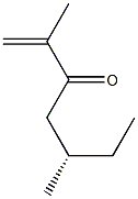 [S,(+)]-2,5-Dimethyl-1-heptene-3-one Struktur