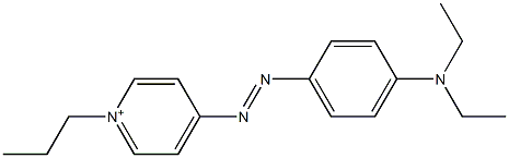 4-[[4-(Diethylamino)phenyl]azo]-1-propylpyridinium Struktur