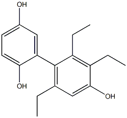 2',3',6'-Triethyl-1,1'-biphenyl-2,4',5-triol Struktur