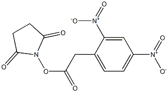 2,4-Dinitrobenzeneacetic acid succinimidyl ester Struktur