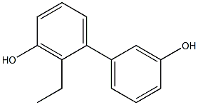 2-Ethyl-1,1'-biphenyl-3,3'-diol Struktur