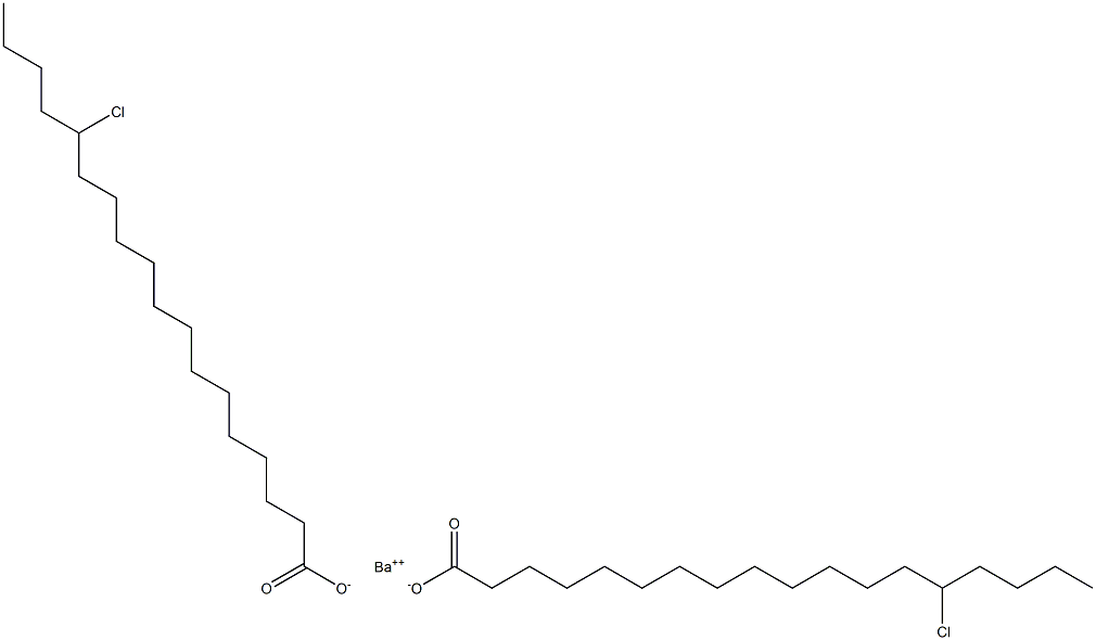 Bis(14-chlorooctadecanoic acid)barium salt Struktur