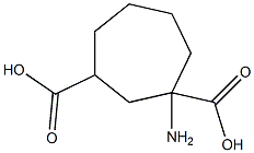 1-Aminocycloheptane-1,3-dicarboxylic acid Struktur