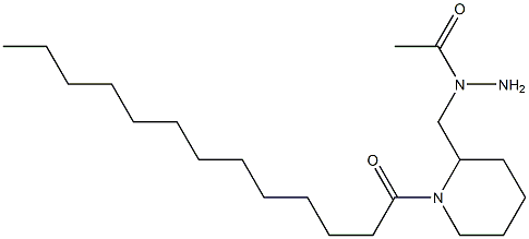 2-[(Aminoacetylamino)methyl]-1-tridecanoylpiperidine Struktur