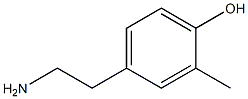 4-(2-Aminoethyl)-2-methylphenol Struktur