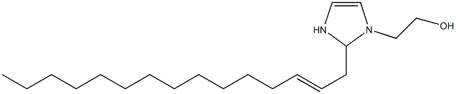 2-(2-Pentadecenyl)-4-imidazoline-1-ethanol Struktur