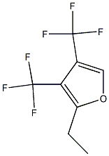 2-Ethyl-3,4-bis(trifluoromethyl)furan Struktur