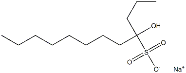 4-Hydroxydodecane-4-sulfonic acid sodium salt Struktur