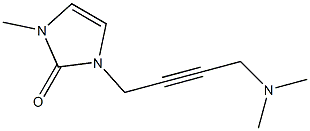 3-Methyl-1-[4-dimethylamino-2-butynyl]-1H-imidazol-2(3H)-one Struktur