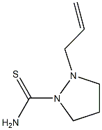 (Tetrahydro-2-(2-propenyl)-1H-pyrazole)-1-carbothioamide Struktur