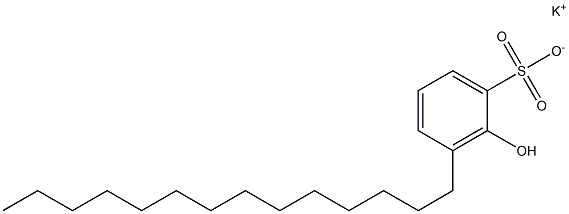 2-Hydroxy-3-tetradecylbenzenesulfonic acid potassium salt Struktur