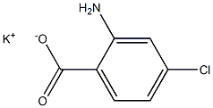 2-Amino-4-chlorobenzoic acid potassium salt Struktur