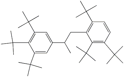 1-(2,3,6-Tri-tert-butylphenyl)-2-(3,4,5-tri-tert-butylphenyl)propane Struktur