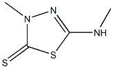 3-Methyl-5-(methylamino)-1,3,4-thiadiazole-2(3H)-thione Struktur