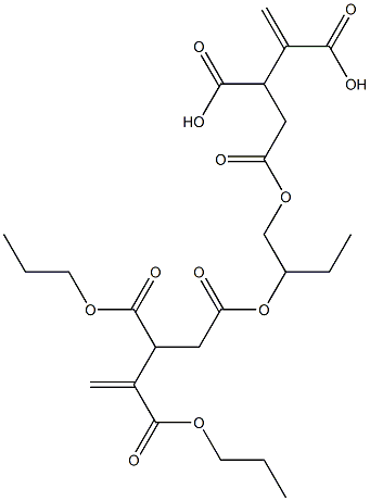 4,4'-[1-Ethylethylenebis(oxycarbonyl)]bis(1-butene-2,3-dicarboxylic acid dipropyl) ester Struktur