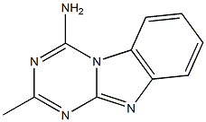 4-Amino-2-methyl-1,3,4a,9-tetraaza-4aH-fluorene Struktur