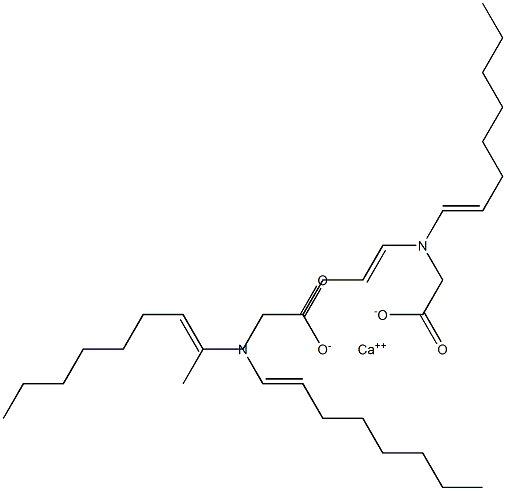 Bis[N,N-di(1-octenyl)glycine]calcium salt Struktur