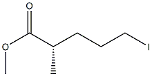 [S,(+)]-5-Iodo-2-methylvaleric acid methyl ester Struktur