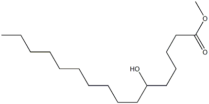 6-Hydroxyhexadecanoic acid methyl ester Struktur