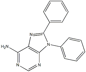 6-Amino-8,9-diphenyl-9H-purine Struktur