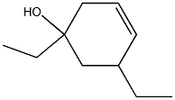 1,5-Diethyl-3-cyclohexen-1-ol Struktur