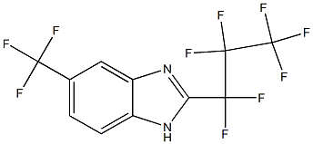 2-(Heptafluoropropyl)-5-(trifluoromethyl)-1H-benzimidazole Struktur