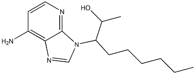 7-Amino-3-[1-(1-hydroxyethyl)heptyl]-3H-imidazo[4,5-b]pyridine Struktur