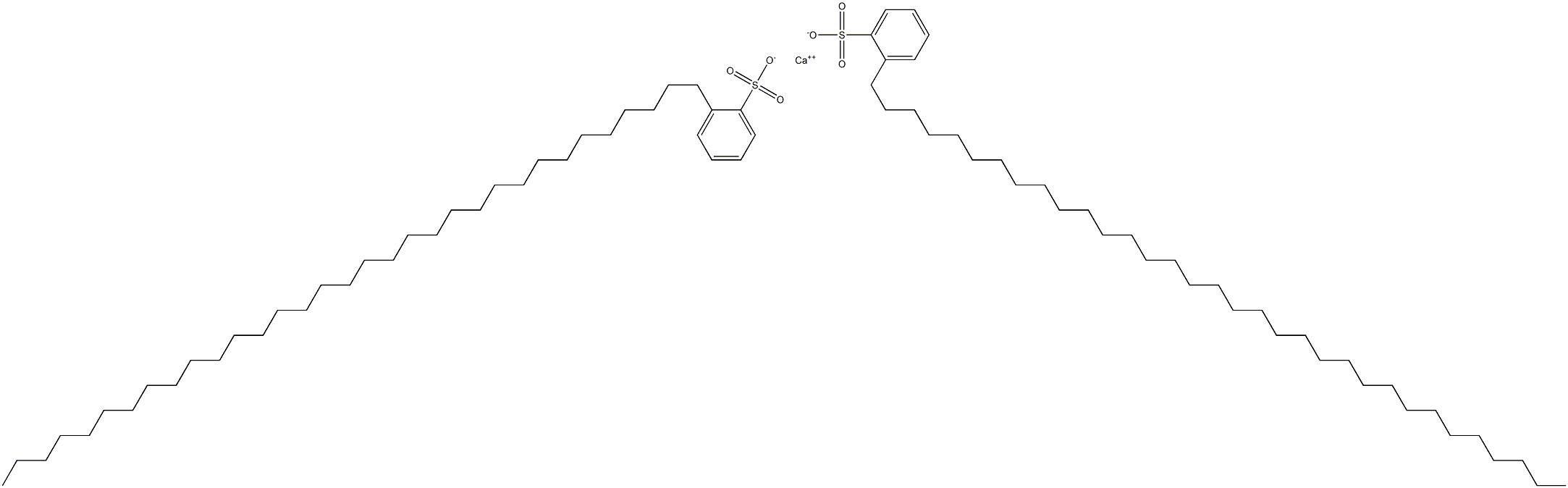 Bis[2-(tritriacontan-1-yl)benzenesulfonic acid]calcium salt Struktur