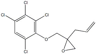 2,4,5,6-Tetrachlorophenyl 2-allylglycidyl ether Struktur