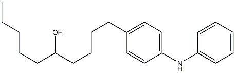 4-(5-Hydroxydecyl)phenylphenylamine Struktur