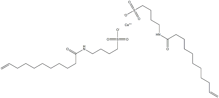 Bis[4-(10-undecenoylamino)-1-butanesulfonic acid]calcium salt Struktur