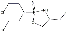 2-[Bis(2-chloroethyl)amino]-4-ethyl-1,3,2-oxazaphospholidine 2-sulfide Struktur